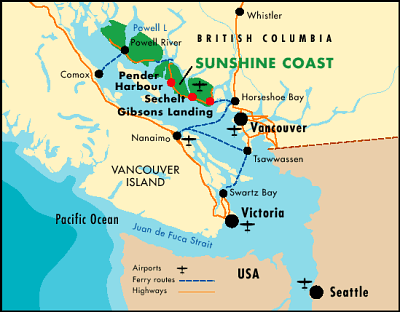 Sunshine Coast Map